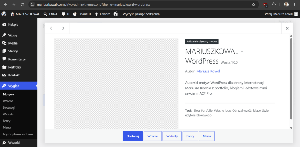 Mariusz Kowal - WordPress